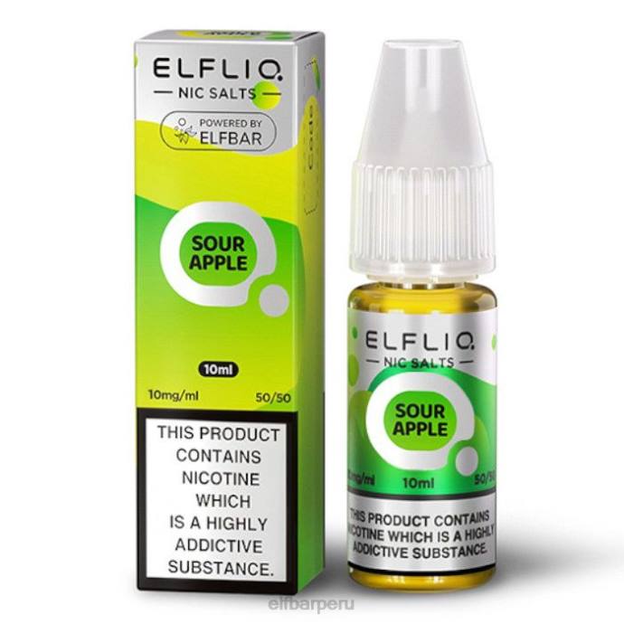 elfbar elfliq sales nic - manzana ácida - 10ml-20 mg/ml 06XD170