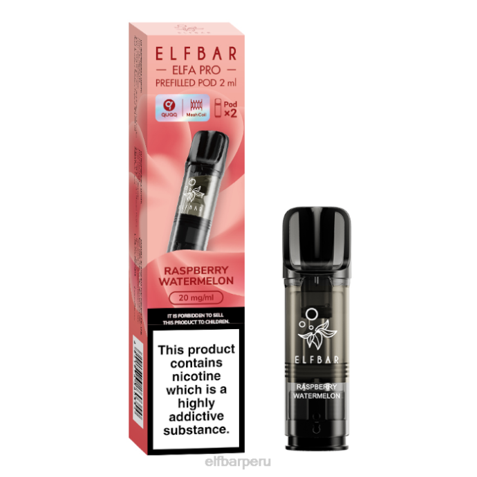 elfbar elfa pro cápsulas precargadas - 20 mg - paquete de 2 06XD100 tabaco de nieve