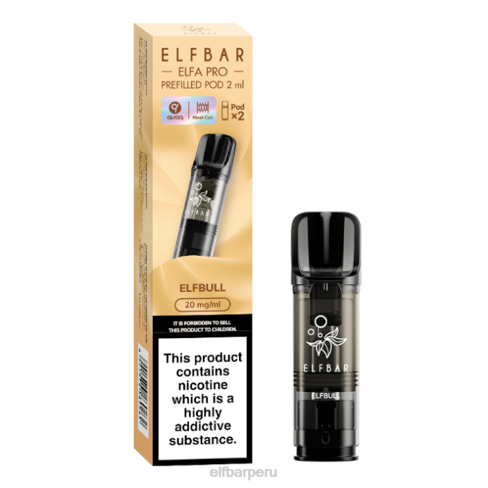 elfbar elfa pro cápsulas precargadas - 20 mg - paquete de 2 06XD101 elfo turbo