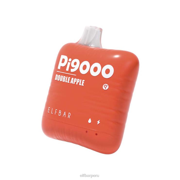 6DJVV106 ELFBAR pi9000 vaporizador desechable 9000 inhalaciones manzana doble