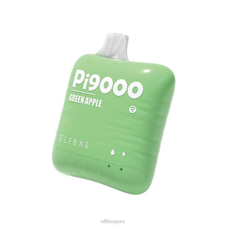 6DJVV110 ELFBAR pi9000 vaporizador desechable 9000 inhalaciones manzana verde