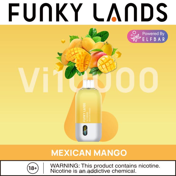 6DJVV157 ELFBAR Funky Lands mejor sabor desechable vape vi10000 venta superior mango mexicano