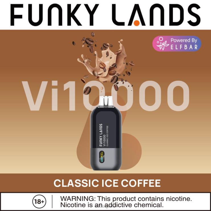 6DJVV165 ELFBAR Funky Lands desechables vape vi10000 bocanadas hielo dúo de uva y arándano