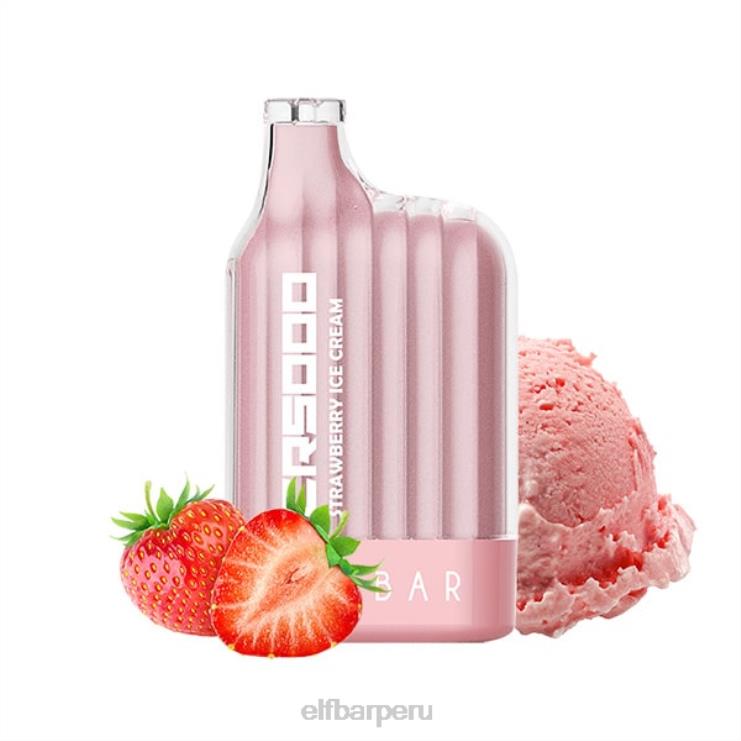 6DJVV23 ELFBAR Serie de hielo vape cr5000 desechable de mejor sabor helado de fresa