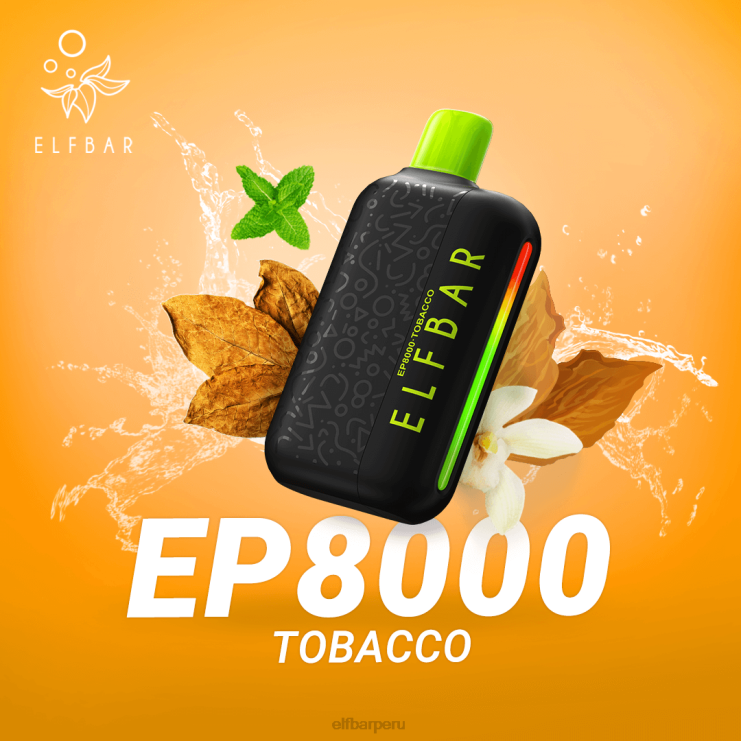 6DJVV61 ELFBAR vape desechable nuevos soplos ep8000 tabaco