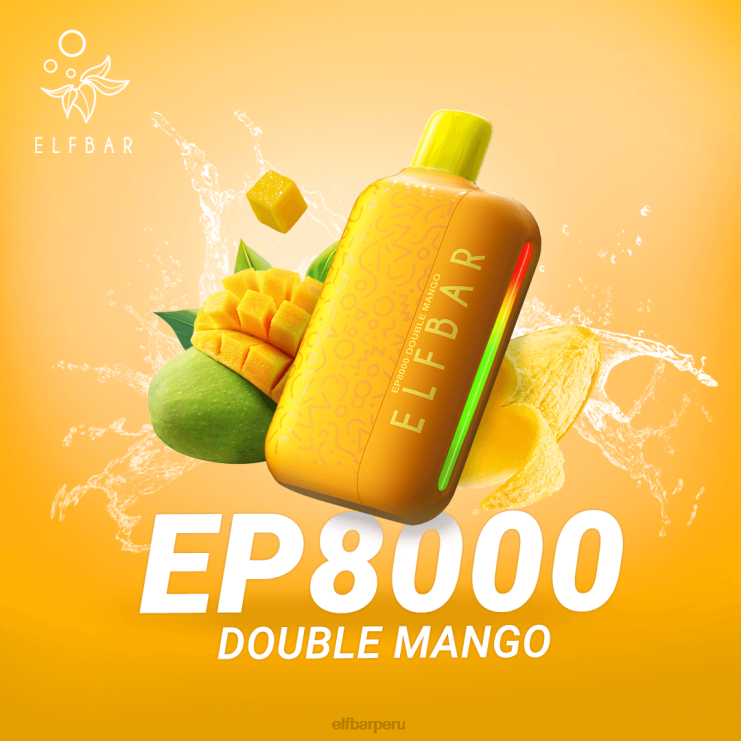 6DJVV68 ELFBAR vape desechable nuevos soplos ep8000 mango doble